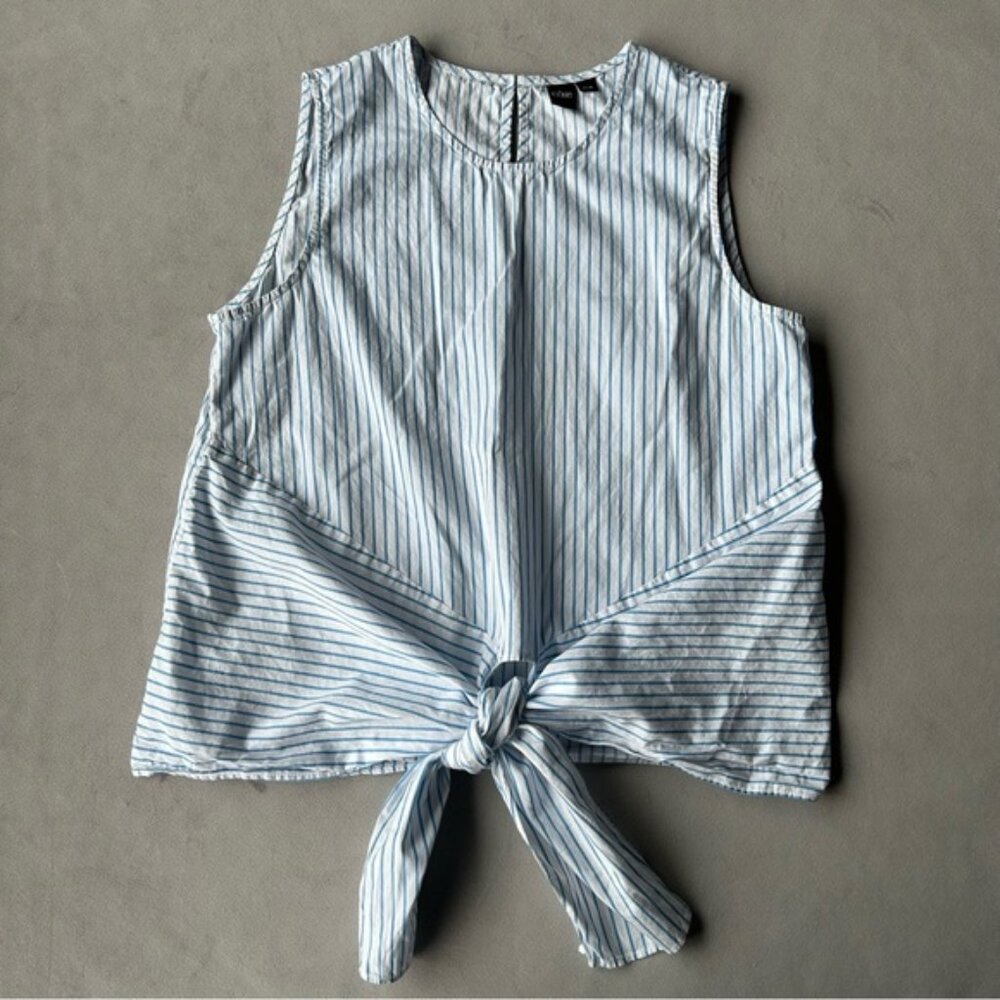 Icone by Simons ~ Mega Knot Poplin Blouse ~ Womens Size Small